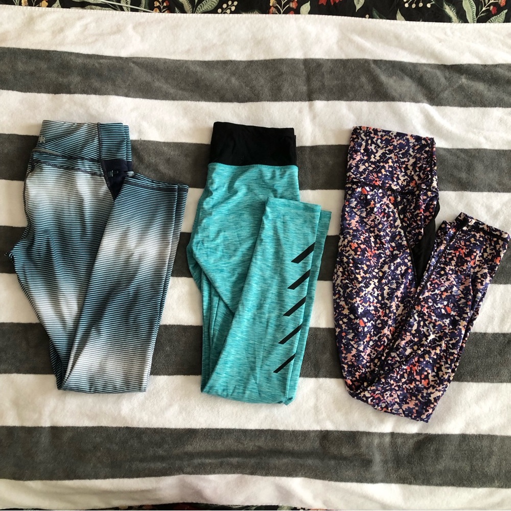 Three Pairs of Medium Workout Leggings